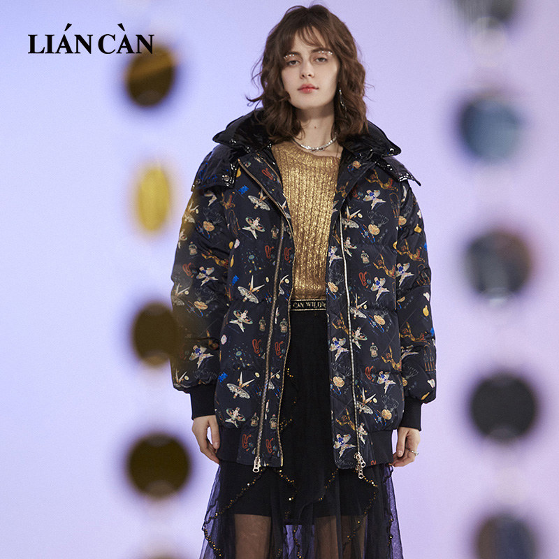 LIANCAN/莲灿拉链轻职风常规连帽