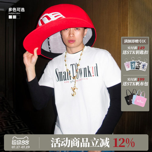ASEN同款 STK SmallTownKid LAST巡演短袖T恤美式潮流字体排版TEE