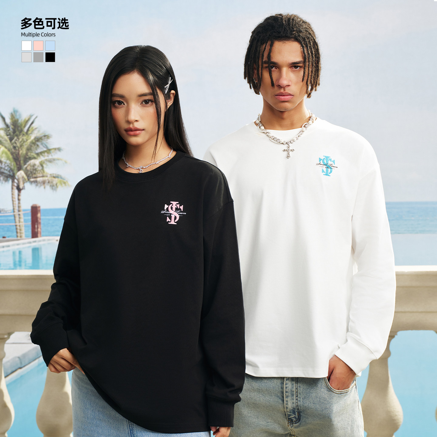 SmallTownKid小标基础长袖T恤图片