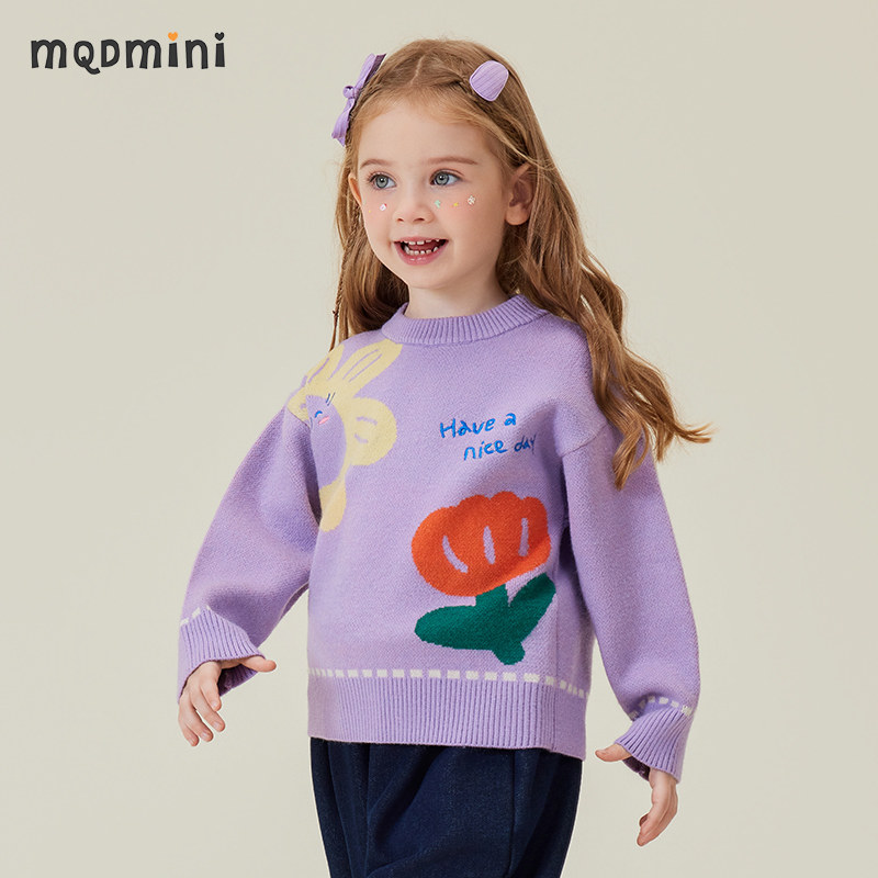 MQDmini女童春秋针织衫