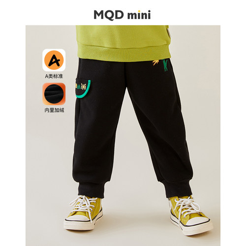 mqdmini加绒加厚长裤保暖休闲裤
