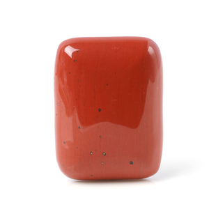 天然水晶红竹石平安无事牌吊坠女红碧玉有金点一物一图621