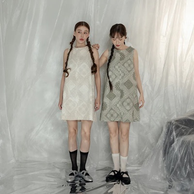 TXGN 甜系气质设计感花色连衣裙女新款夏季时尚宽松背心裙