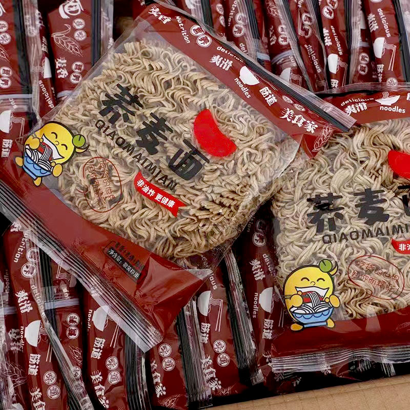 荞麦面粗粮细做代餐主食方便面品泡面条健身轻卡高饱腹休闲食品