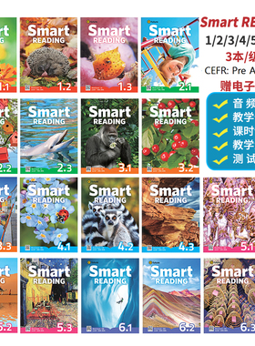 原版进口e-future新版smart reading123456级别学生教材少儿英语启蒙寒暑假短期阅读课程提高单词积累量读写分级阅读
