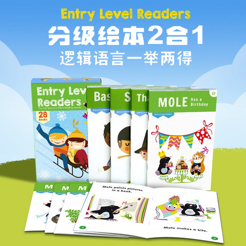 美国原版 Xist-Entry Level Readers 入门小分级3岁以上启蒙小读者共28本
