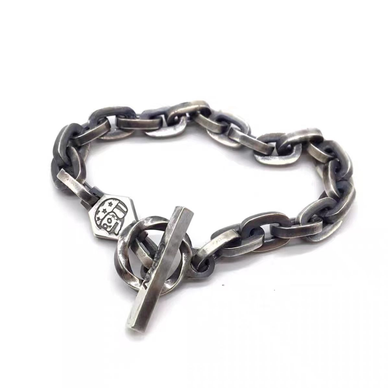 2023原创设计骷髅骑士手链复古做旧朋克嘻哈情侣款街头链条中式,模玩/动漫/周边/娃圈三坑/桌游,动漫手表/项链/饰品,淘宝优惠券,粉丝福利购,淘宝优惠卷