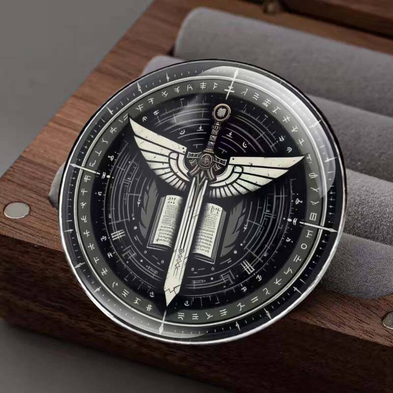 战锤40K灰骑士战团主题圆形胸针别针金属合金徽章配饰