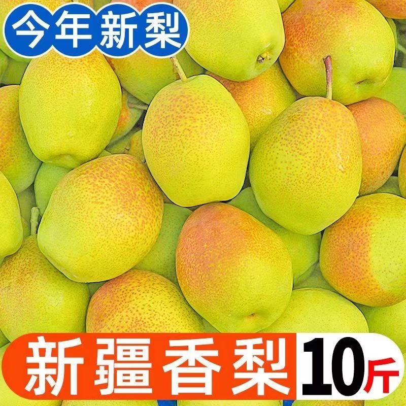 新疆库尔勒母梨子2025新鲜孕妇水果当季现摘现发大果香梨5斤整箱