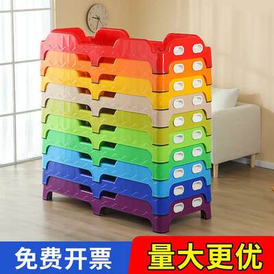 幼儿园午睡床专用儿童塑料床早教中心托管班叠叠床新款宝宝午直销