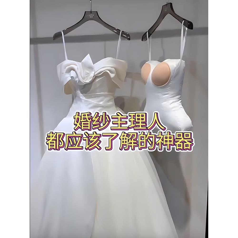 .婚纱礼服半身软体填充悬挂假模特立体软撑展示架子服装模特道具