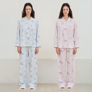 防静电可外穿送礼 套装 muabomb睡衣女2026新款 纯棉好看家居服长袖