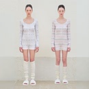 muabomb秋冬超柔软防静电睡衣女长袖 可外穿 连体衣纯棉家居服套装