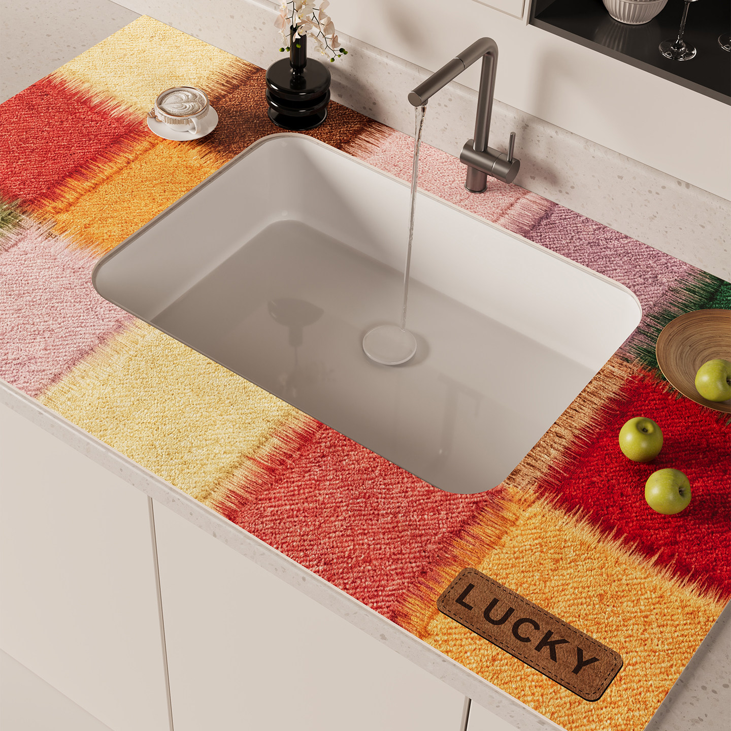 水龙头吧台满铺免洗可擦厨房硅藻泥洗漱台面垫沥水垫洗手台吸水垫,居家布艺,厨房地垫,淘宝优惠券,粉丝福利购,淘宝优惠卷