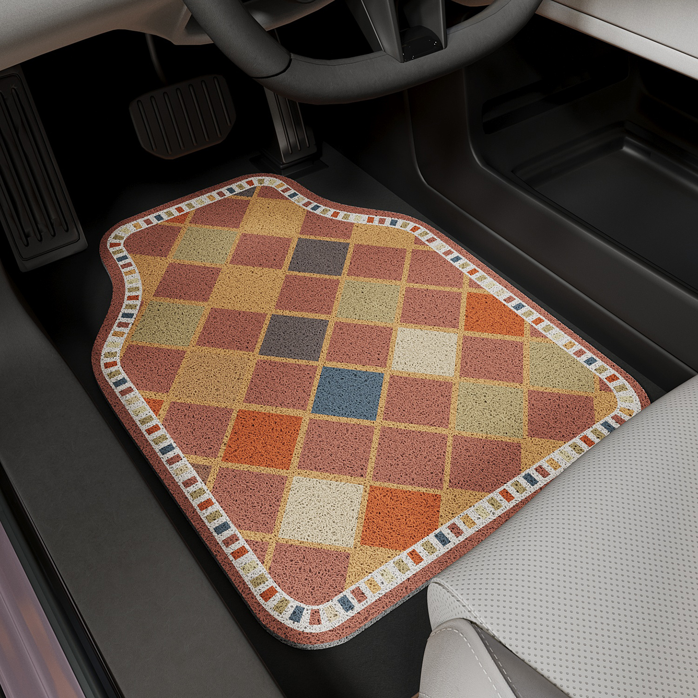 汽车脚垫丝圈主驾驶单片