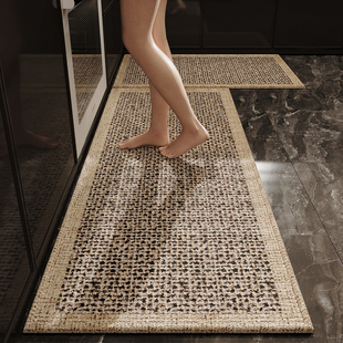 厨房地垫门口脚垫可定制家用地毯免洗专用防滑除尘耐磨耐脏长条垫