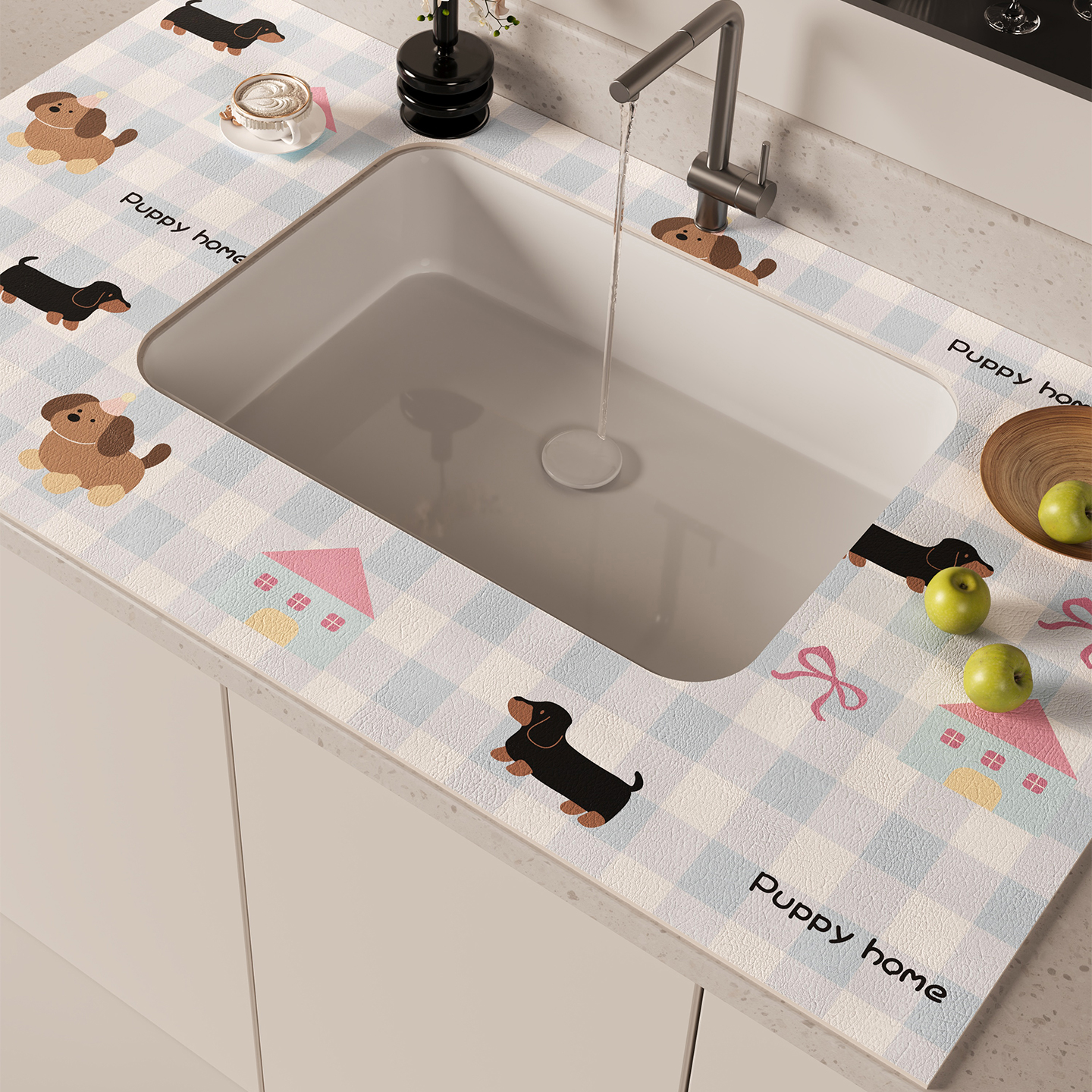 洗手台吸水垫厨房水龙头吧台沥水