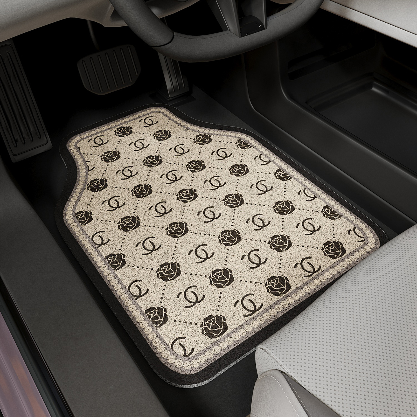 汽车丝圈通用脚垫轻奢高级感