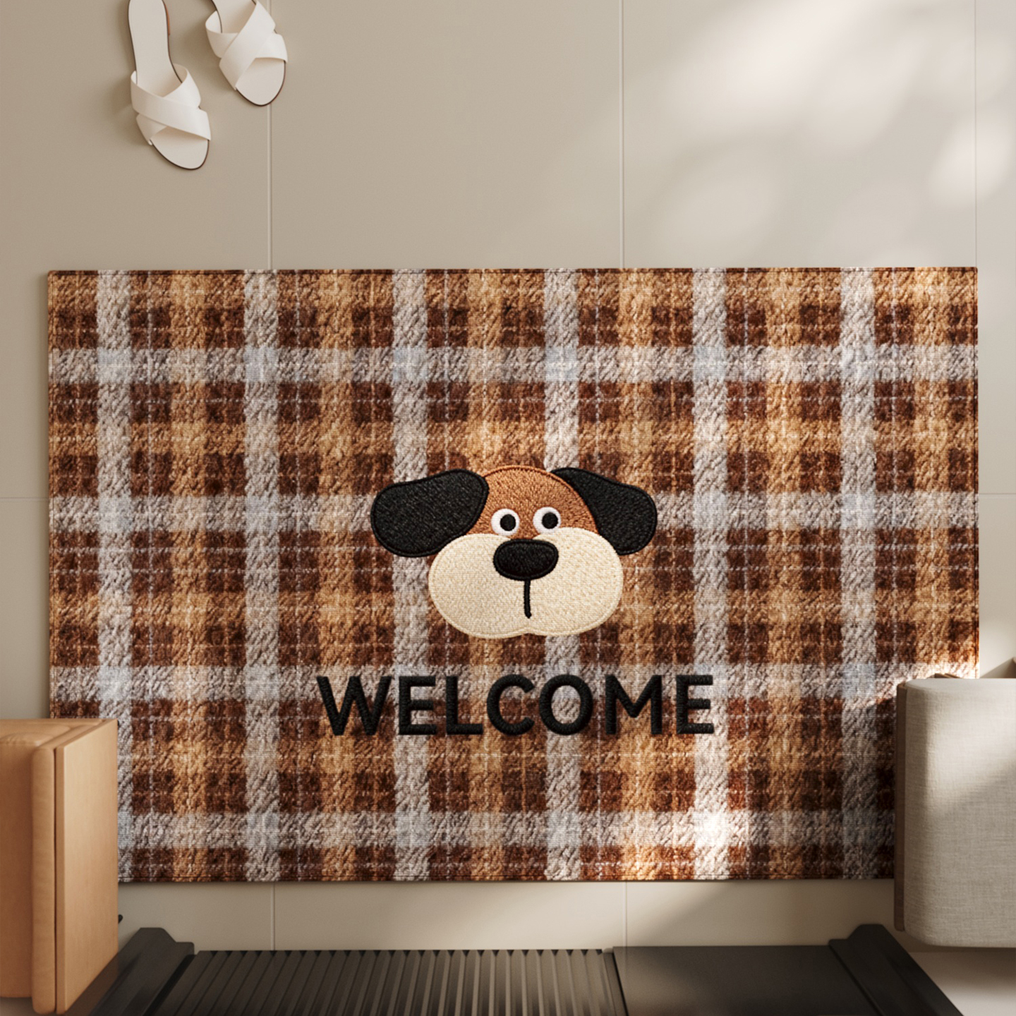 入户门地垫卡通狗狗家用耐脏