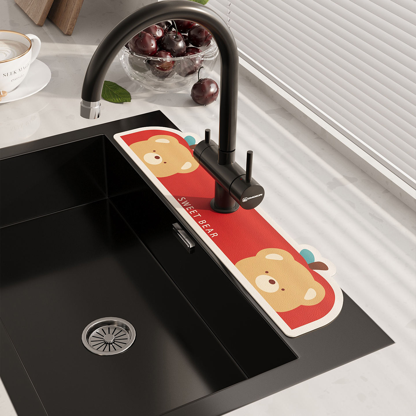 水龙头硅藻泥吸水沥水垫