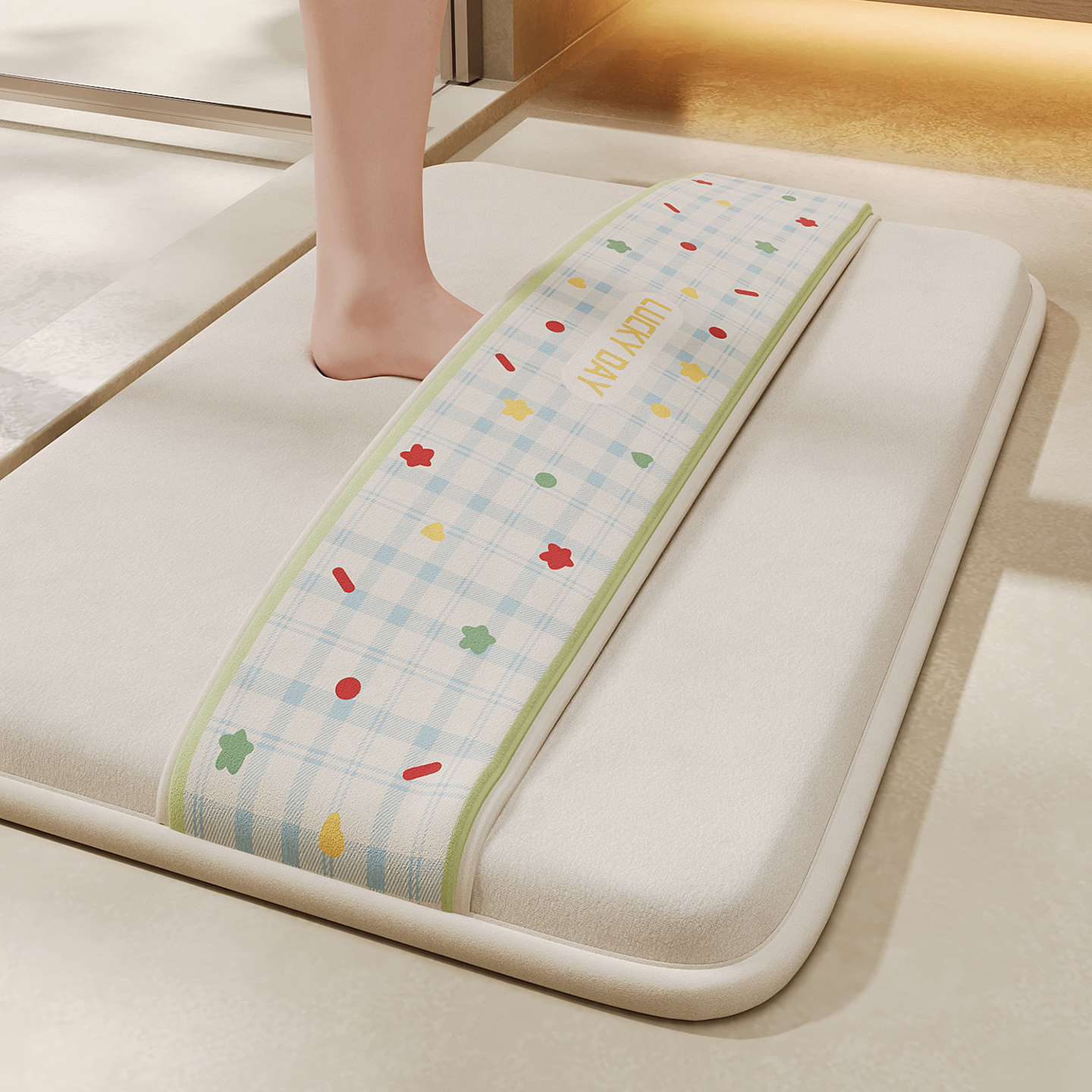 吸水速干免洗脚垫加厚记忆海绵垫