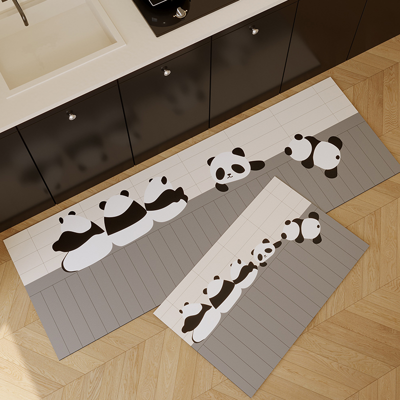 厨房硅藻泥地垫家用防滑防油