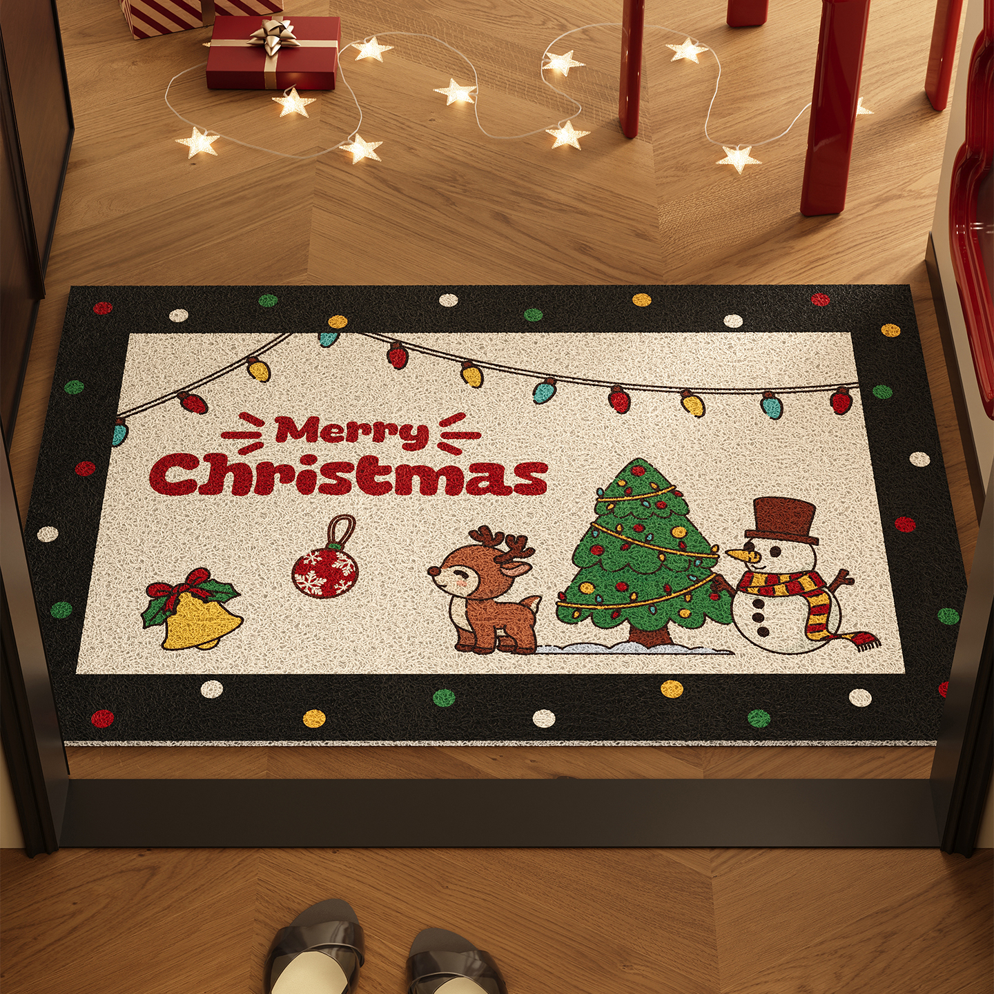 玄关大门进门脚垫卡通丝圈