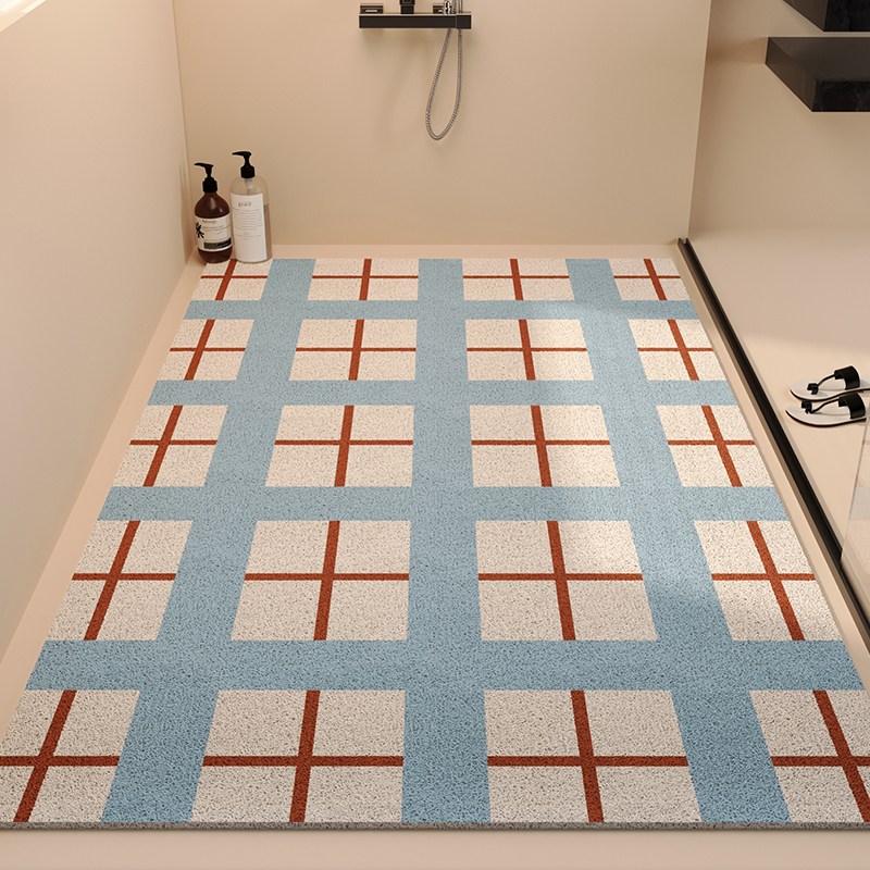 浴室防滑垫满铺可裁剪定制镂空沥水淋浴房儿童洗澡脚毯卫生间地垫