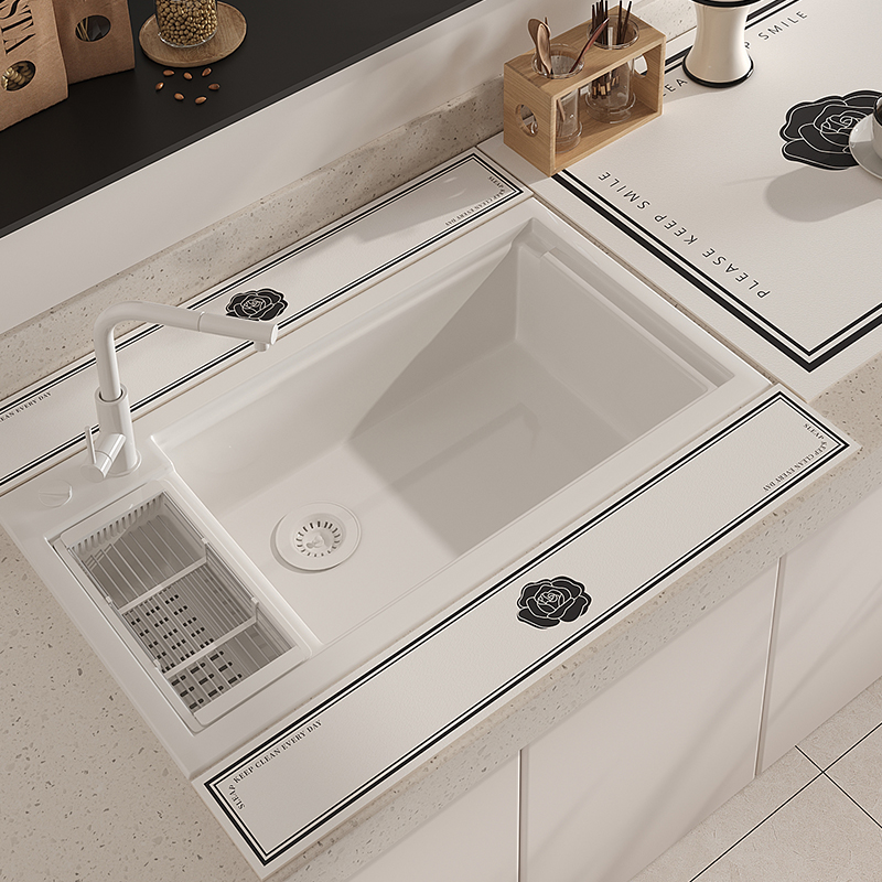 厨房挡水条硅藻泥软垫子吸水垫洗手台台面垫免洗可擦防滑耐脏杯垫