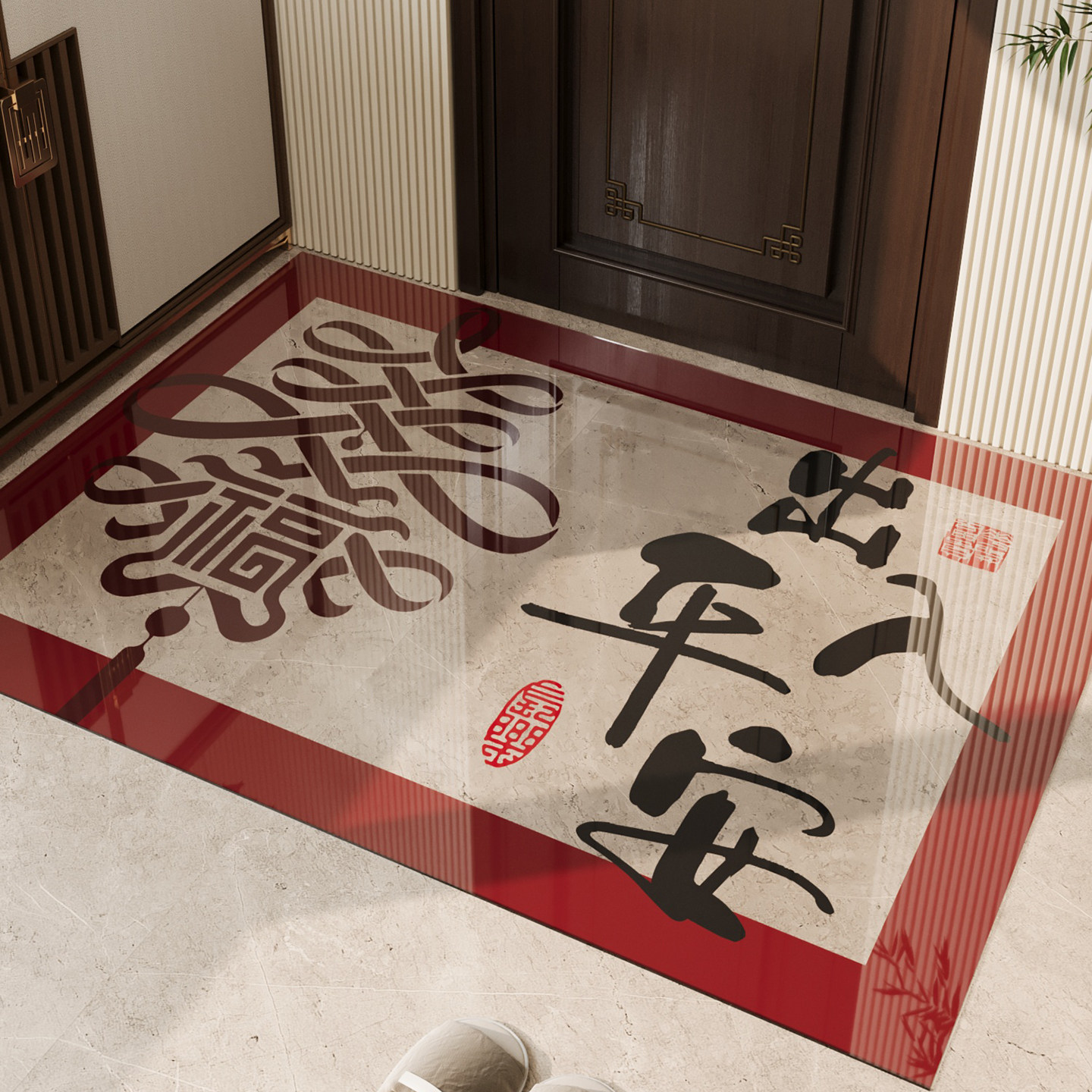 入户地垫新中式家用耐脏玄关