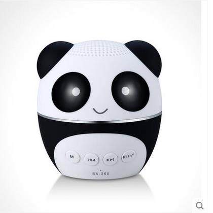 熊猫 ba-260无线蓝牙音箱便携迷你卡通音响插卡大音量随身低音炮