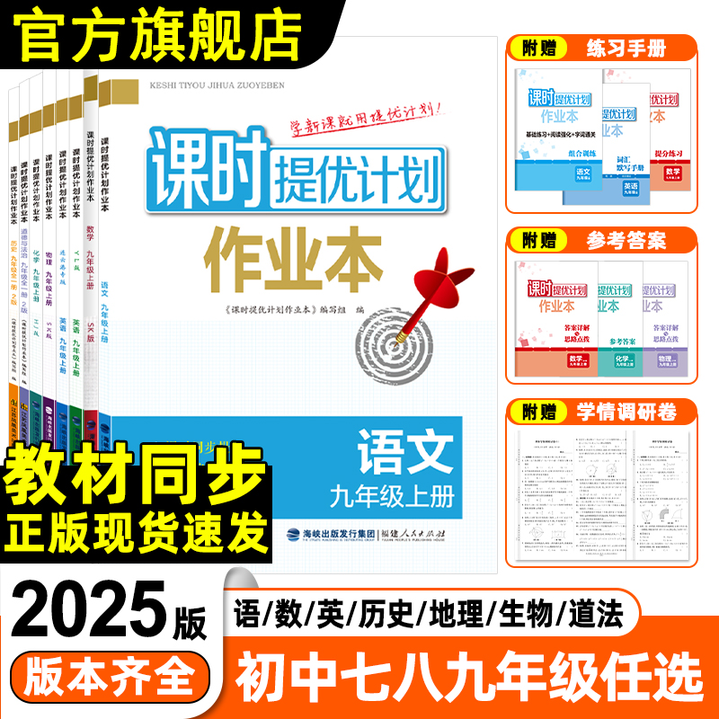 2025版初中课时提优计划作业本
