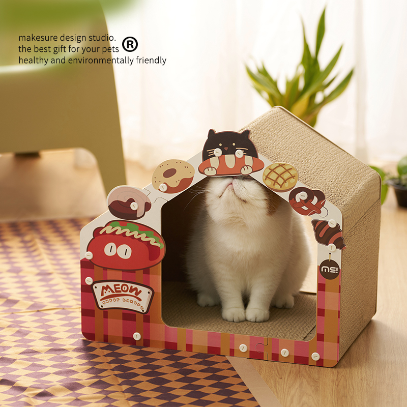 麻薯猫窝猫抓板一体耐磨不易掉屑
