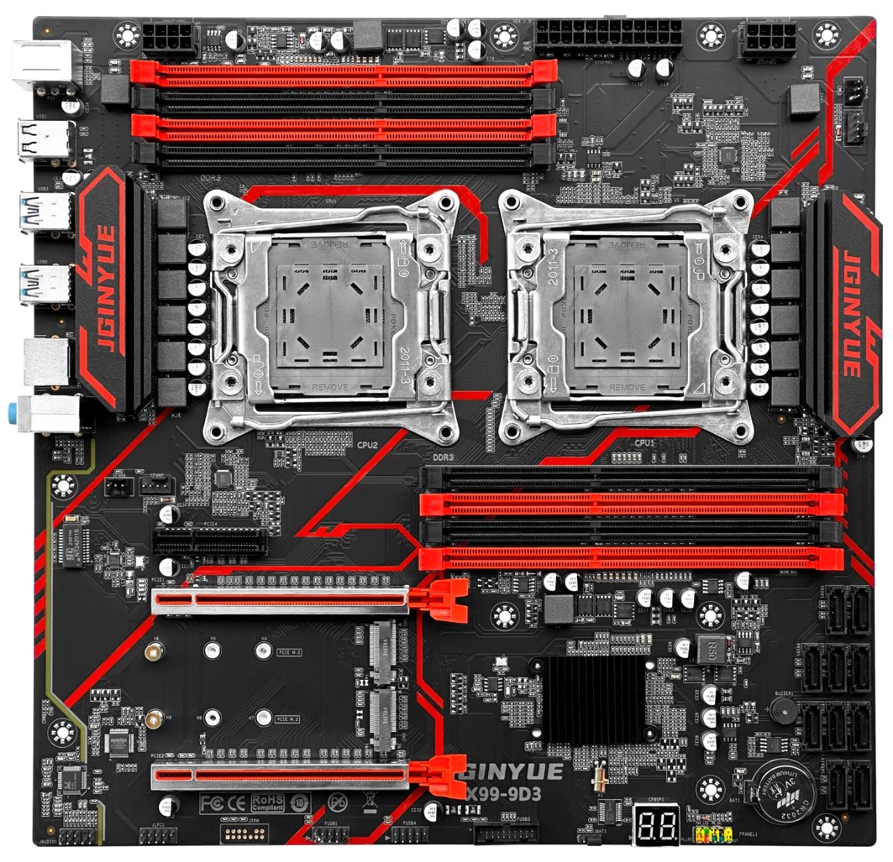 Jingyue X99-9D3 9D4 dual-channel large board X99 chip desktop computer cpu set is not returned on the machine