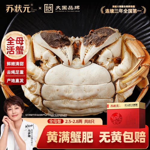 苏状元大闸蟹鲜活螃蟹