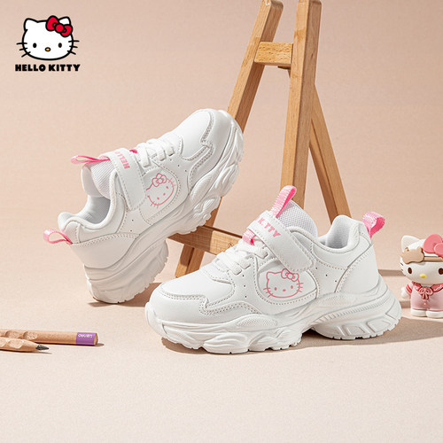 HelloKitty儿童小白鞋卡通鞋子