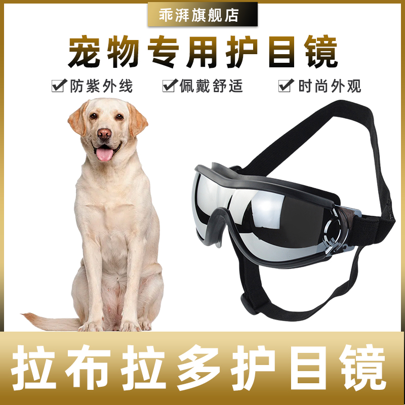 拉布拉多骑行防风紫外线宠物眼镜