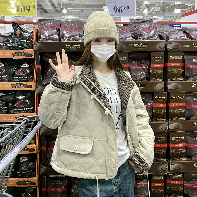 2025冬季新款绗棉正反两穿休闲外套203-8818-P175-K268，女装棉衣/棉服，浙宝203