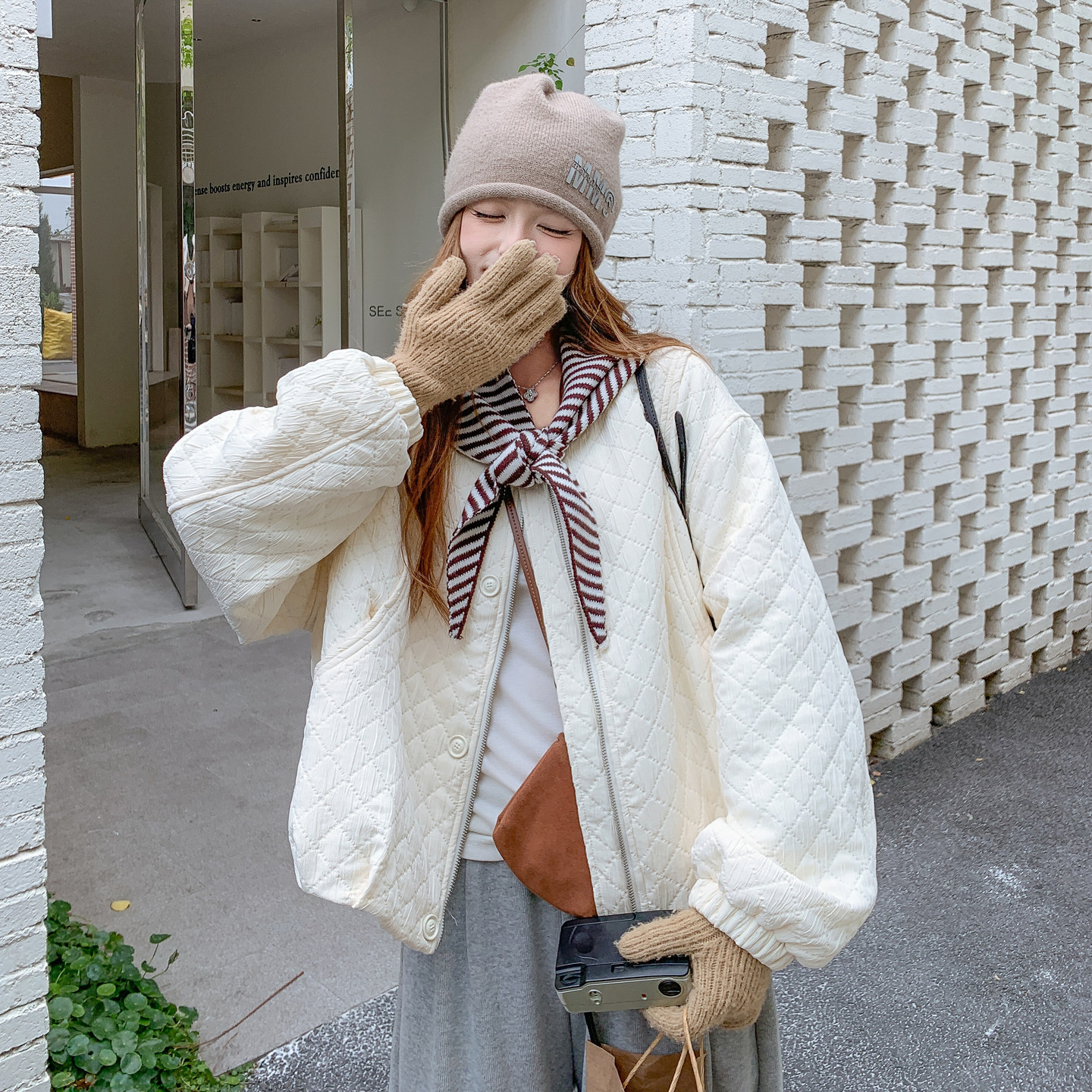 2025年冬季新款薄款棉衣加披肩203-9560-P175-K258,女装棉衣/棉服,浙宝203