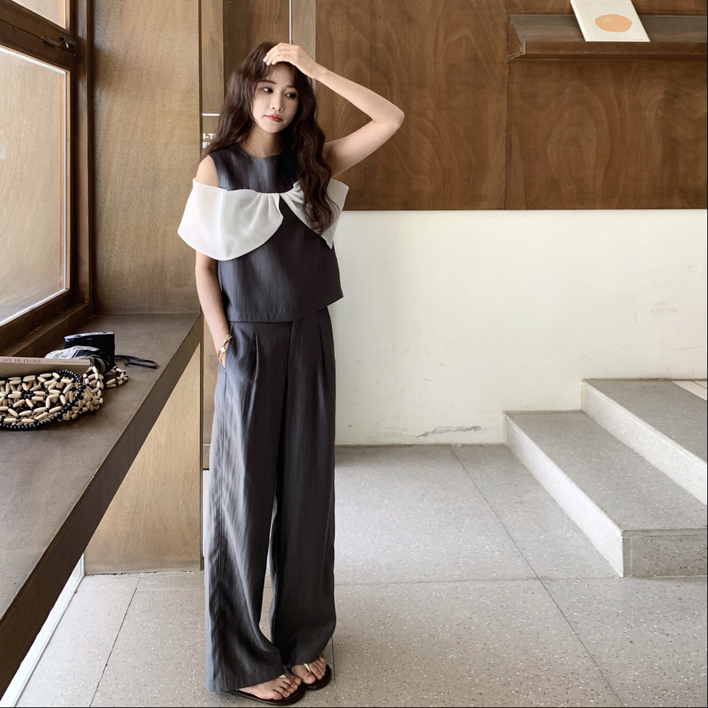 夏季新款时尚蝴蝶结套装203-8931-P145-K218，女装套装/套裙，浙宝203