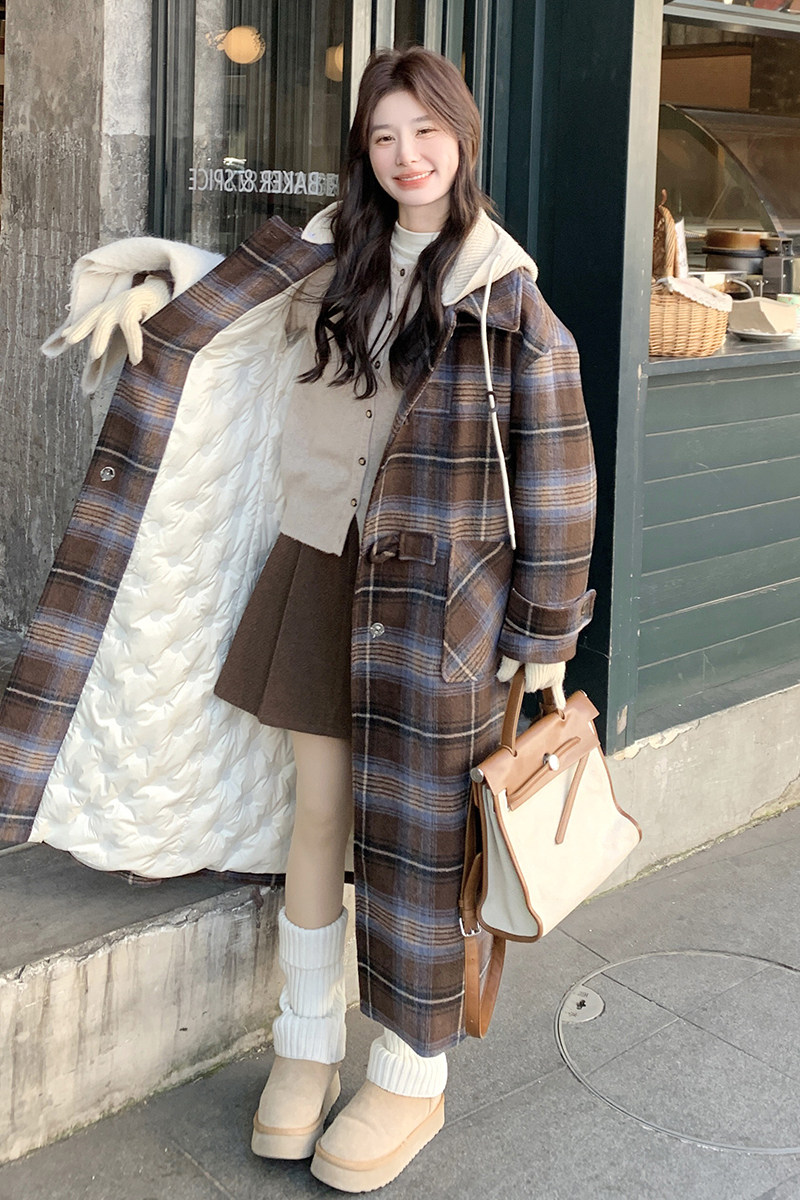 2025冬季新款长款呢大衣羽绒203-8836-P275-K358,女装羽绒服,浙宝203