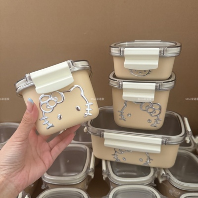 米诺家304不锈钢小猫咪保鲜盒