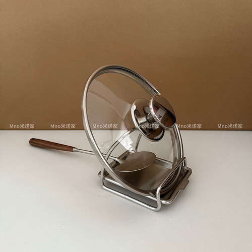 米诺家304钢锅盖架台面置物架