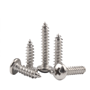 304不锈钢自攻螺丝圆头十字盘头螺丝钉配件木螺丝钉M1M3M4M5M6M8