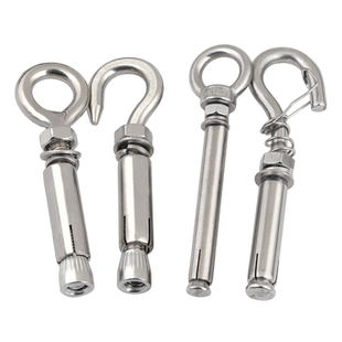 304不锈钢吊环膨胀挂钩螺丝大全热水器膨胀螺栓拉爆M6M8M10M124MM