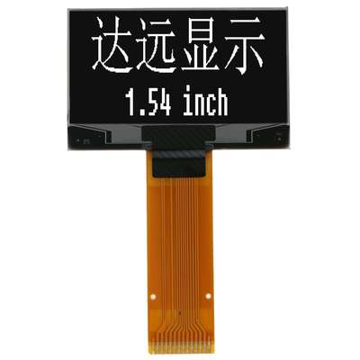 达远1.54寸高分辨率12864白色14PIN焊接工控OLED显示屏SPD0301