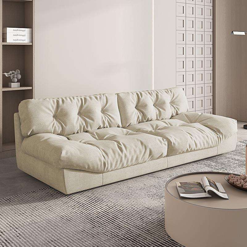北欧Baxter羽绒沙发云朵网红款直排意式小户型科技布超软懒人高脚