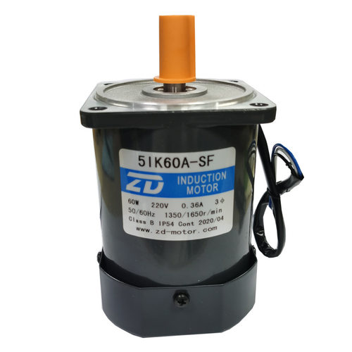 三相220V铣扁光轴减速电机5IK60A-SF交流定速马达ZD现货