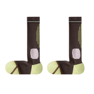 三朵棉压力运动袜子女夏季薄款专业跑步长筒袜瑜伽羽毛球小腿袜