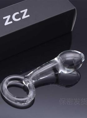 Glass-made femalemasturbation toy fake phallus adult product